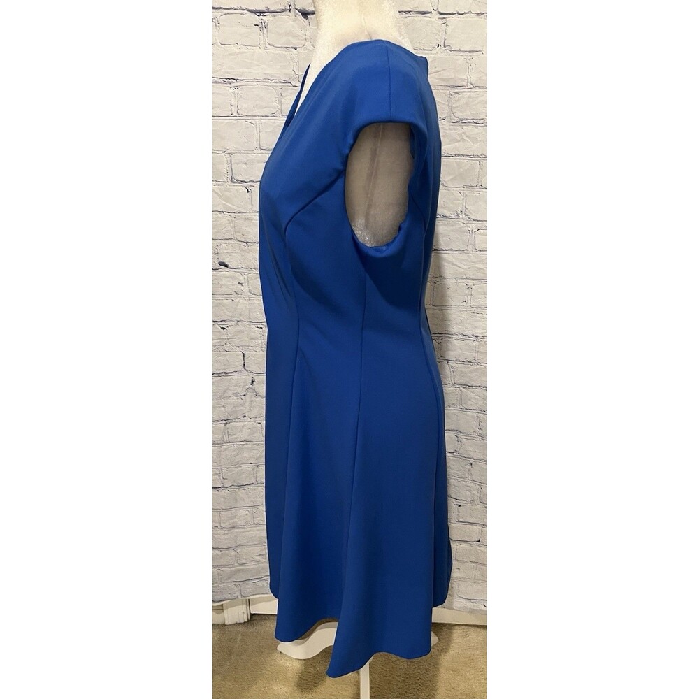 NWT Liz Claiborne Dress Women’s V-Neck Sleeveless Majestic Blue Size 8 - Picture 3 of 7